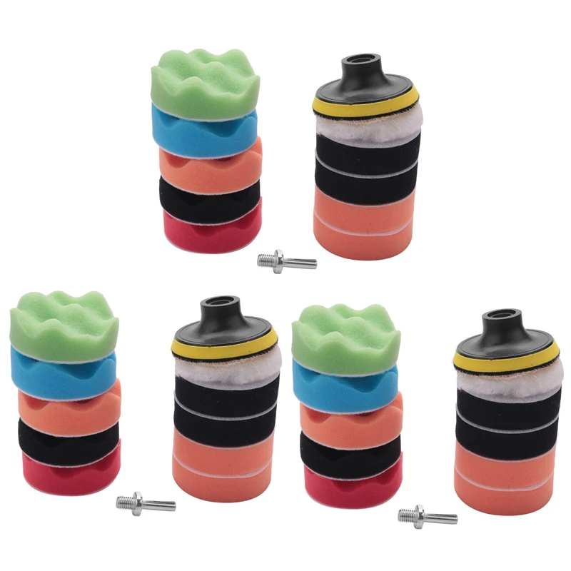 33Pcs 3 Inch Waves Buffer Polishing Pad Set For Car Polisher 
33Pcs 3 Inch Waves Buffer Polishing Pad Set For Car Polisher