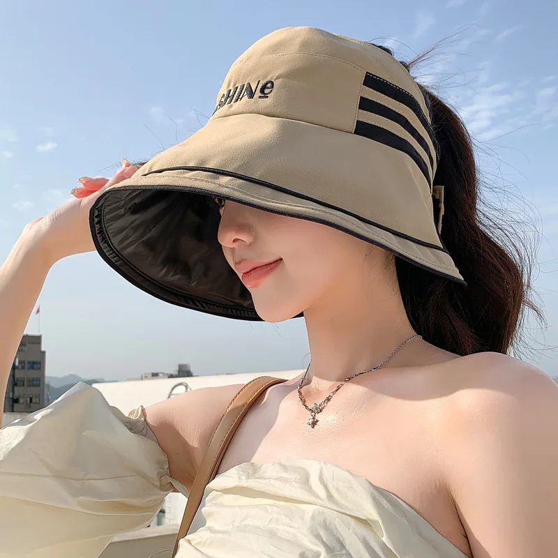 Korean Style Summer Hat Female Striped Letters Vinyl Sun Protective Sun Hat Beach Travel Wide Brim Air Top Hat New
Korean Style Summer Hat Female Striped Letters Vinyl Sun Protective Sun Hat Beach Travel Wide Brim Air Top Hat New