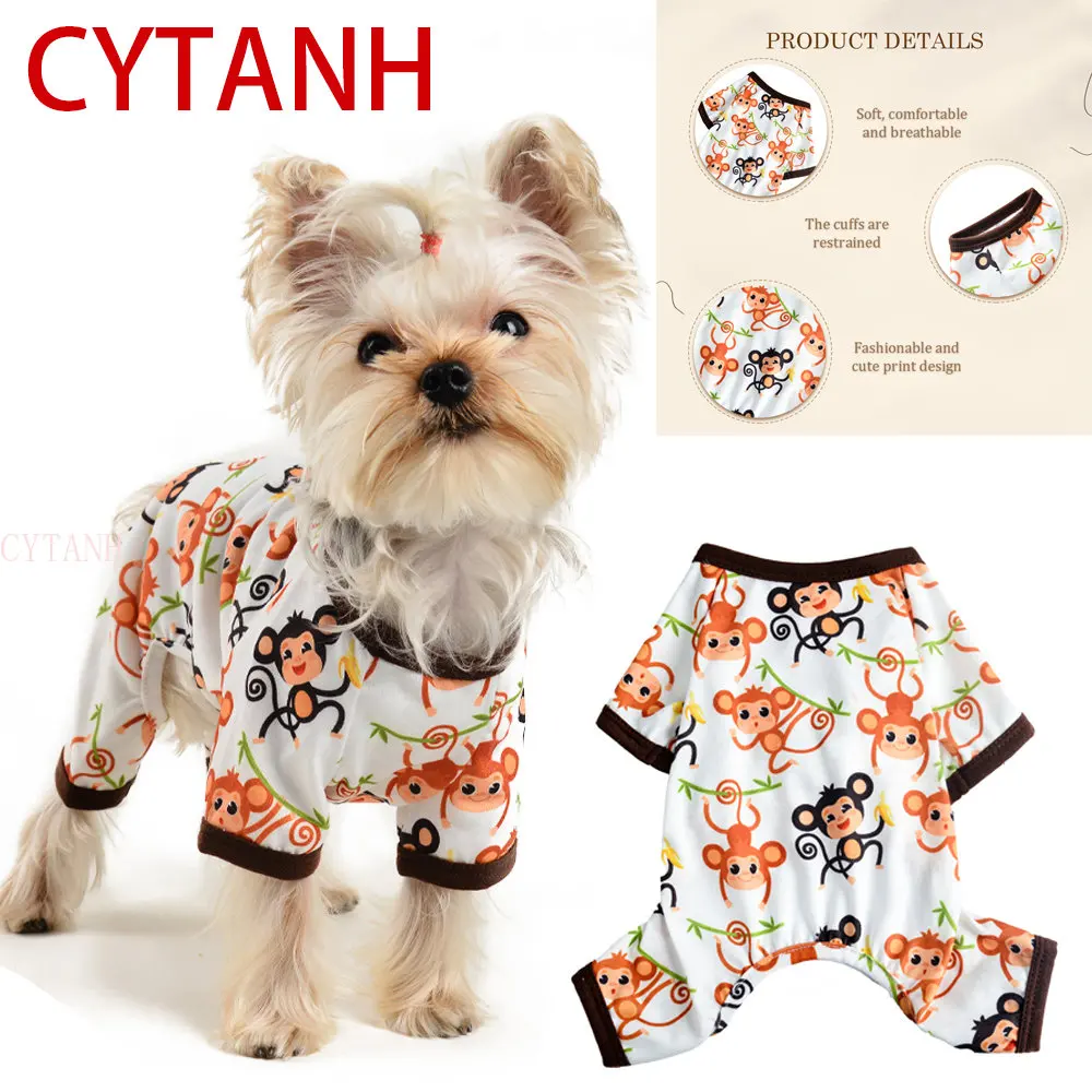 Pet Monkey Printing Soft and Breathable Cuff Dog Clothes Cute Printing Small and Medium-sized Pet Large Clothing All Year Round
Pet Monkey Printing Soft and Breathable Cuff Dog Clothes Cute Printing Small and Medium-sized Pet Large Clothing All Year Round