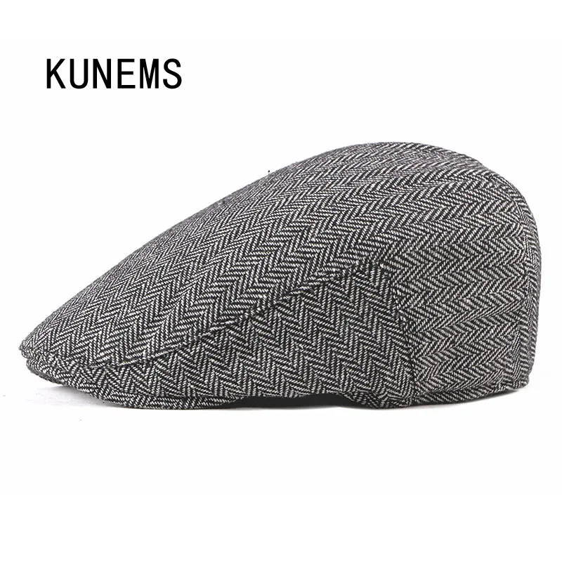KUNEMS Fashion Striped Newsboy Hats for Men Retro Berets Boina Spring and Autumn Casual Flat Hat Dad Cap Gorras Hombre
KUNEMS Fashion Striped Newsboy Hats for Men Retro Berets Boina Spring and Autumn Casual Flat Hat Dad Cap Gorras Hombre