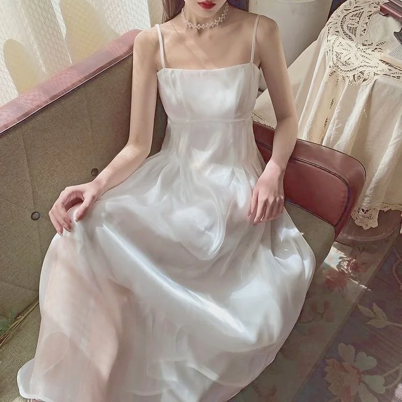 Элегантное Белое сказочное платье на бретелях-спагетти, женское милое фиолетовое платье миди в Корейском стиле, романтичные праздничные пл... 
Элегантное Белое сказочное платье на бретелях-спагетти, женское милое фиолетовое платье миди в Корейском стиле, романтичные праздничные пл...