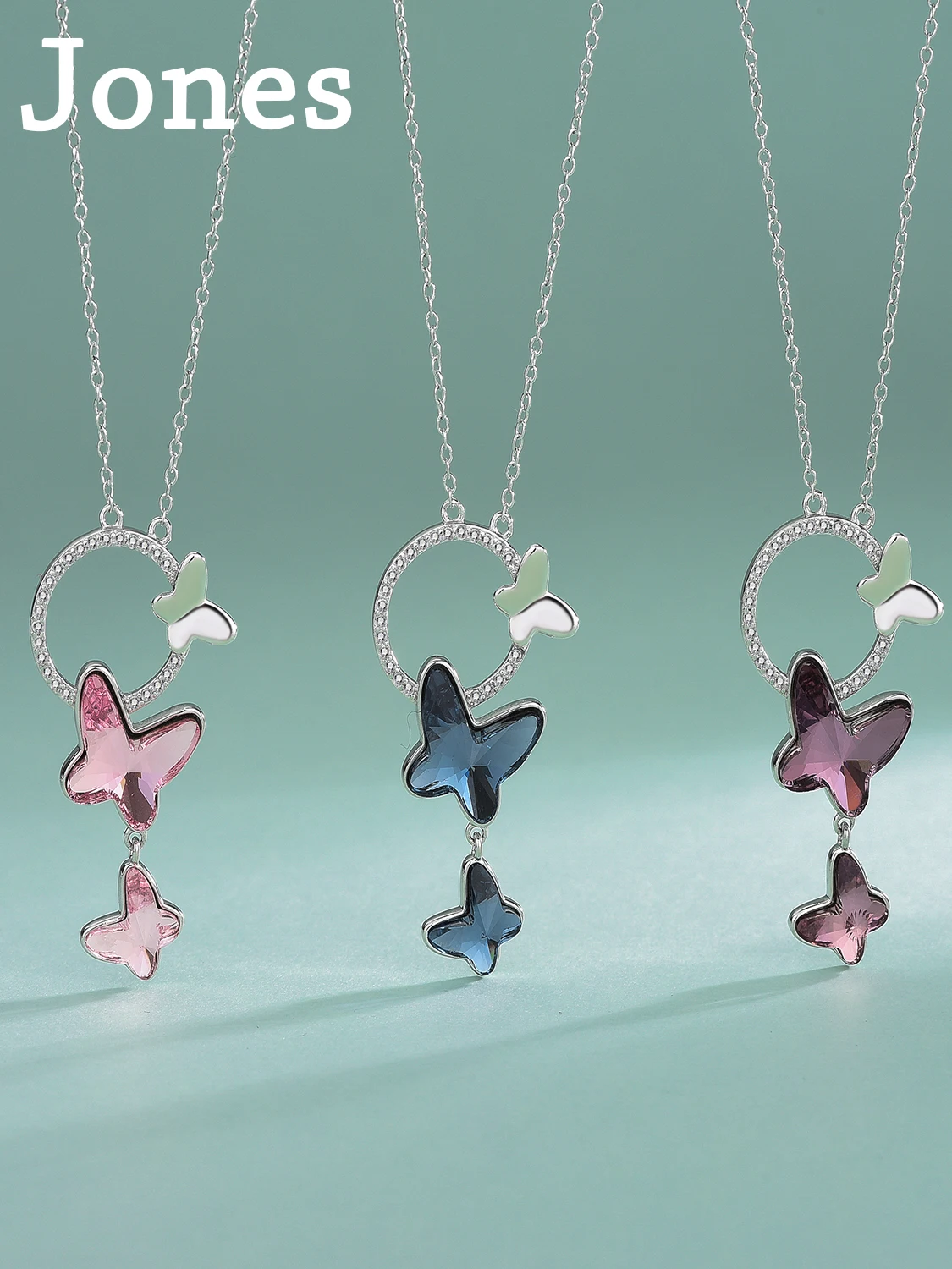 New European And American S925 Sterling Silver Necklace Butterfly Female Necklace Using Austrian Crystal Elements
New European And American S925 Sterling Silver Necklace Butterfly Female Necklace Using Austrian Crystal Elements