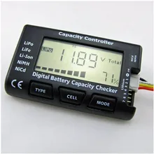 Universal RC Cell Meter-7 Digital Capacity LiPo LiFe Li-ion Nicd NiMH Batteries Voltage Checking Tester Battery