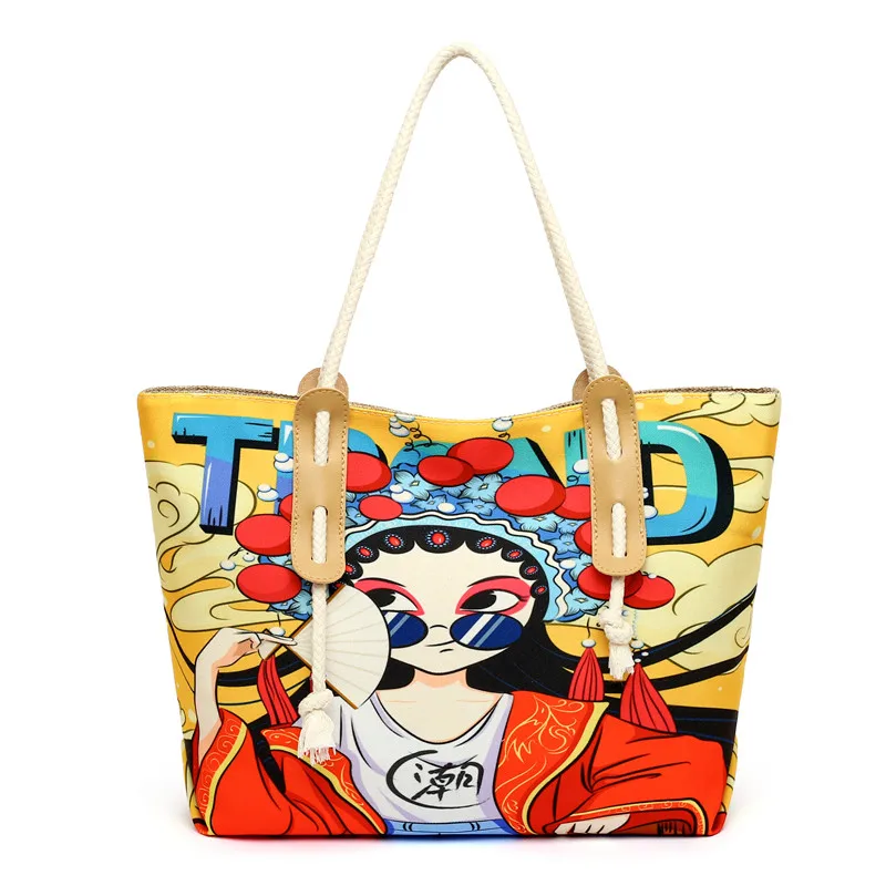 Chinese Style Printing Women Bag Handbag Casual Tote Women's Shoulder Bag Large Purse Girls Women's Handbag Shoulder Bag Bolsos
Chinese Style Printing Women Bag Handbag Casual Tote Women's Shoulder Bag Large Purse Girls Women's Handbag Shoulder Bag Bolsos