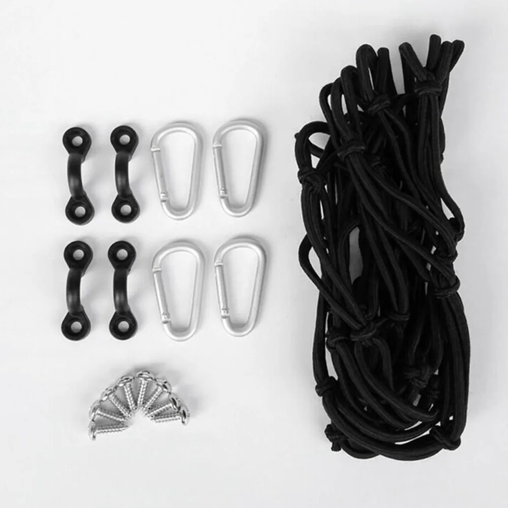 DIY Accessories Kayak Deck Net Bag 40x40 Cm Black Cargo Net Elastic Cord M5*16 Pad Eyes Snap Hooks Tapping Screws
DIY Accessories Kayak Deck Net Bag 40x40 Cm Black Cargo Net Elastic Cord M5*16 Pad Eyes Snap Hooks Tapping Screws