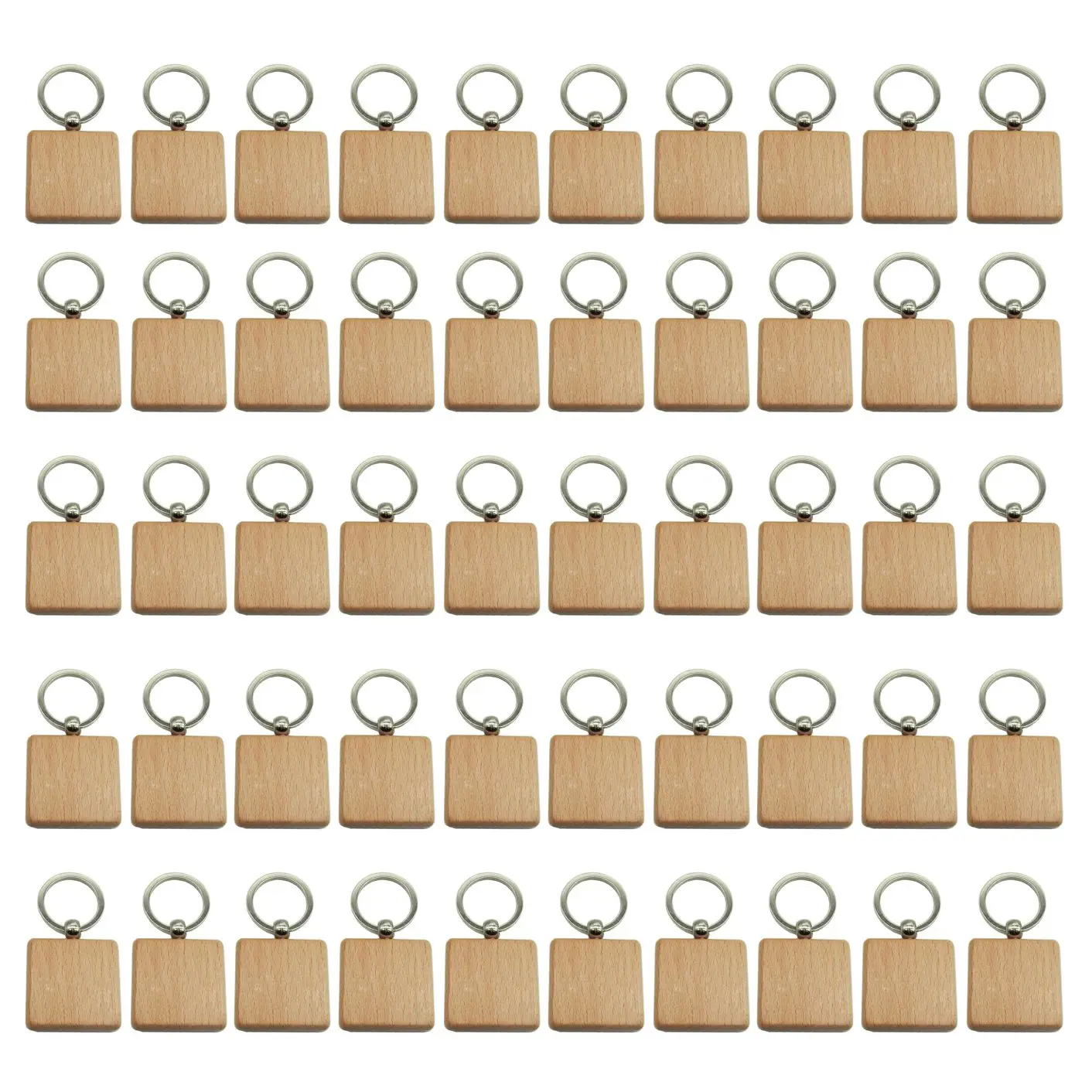 50Pcs DIY Blank Wooden Keychain Square Carved Key Ring Wooden Key Ring 40 x 40 mm
50Pcs DIY Blank Wooden Keychain Square Carved Key Ring Wooden Key Ring 40 x 40 mm