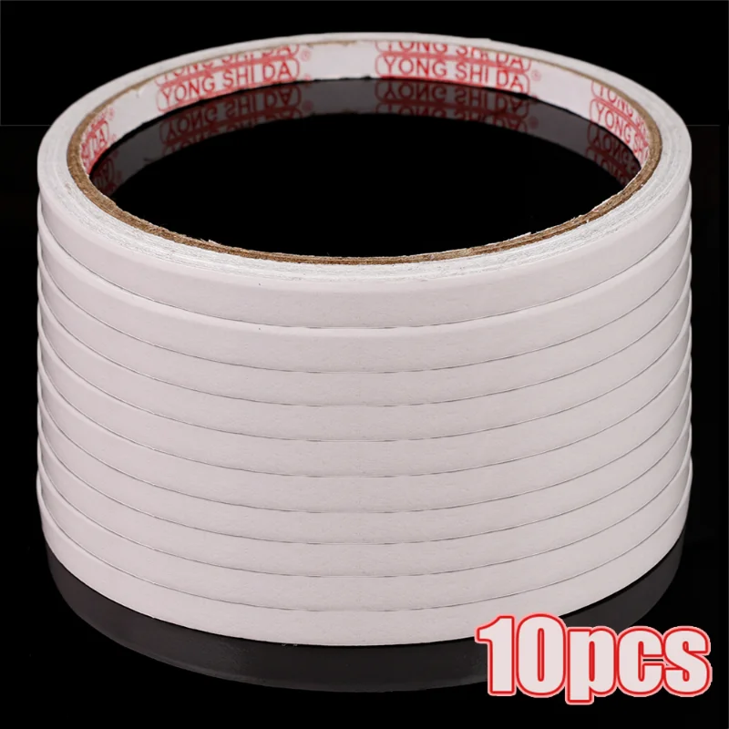 10 Rolls Strong Double-sided Tape for Car Home Office Stationery Supplies Universal Self-adhesive Strong Double Sided Tape
10 Rolls Strong Double-sided Tape for Car Home Office Stationery Supplies Universal Self-adhesive Strong Double Sided Tape