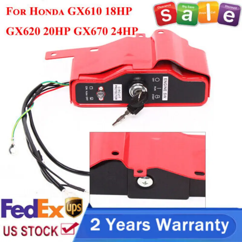 Suitable For Honda GX610 18HP GX620 20HP GX670 24HP Gas Engine Ignition Switch Box Key
Suitable For Honda GX610 18HP GX620 20HP GX670 24HP Gas Engine Ignition Switch Box Key