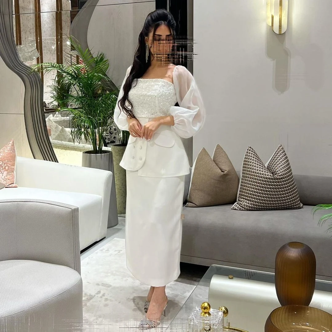 Sayulita Ankle Length Saudi Arabia Women Wear Prom Dresses Peplum Long Sleeves Evening Party Night Club Dubai Cocktail Gowns
Sayulita Ankle Length Saudi Arabia Women Wear Prom Dresses Peplum Long Sleeves Evening Party Night Club Dubai Cocktail Gowns