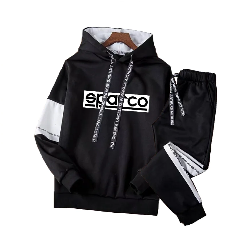 2022 new sports suit men's spring and autumn trend SPARCO leisure hoodie trousers set men's sweater two-piece set
2022 new sports suit men's spring and autumn trend SPARCO leisure hoodie trousers set men's sweater two-piece set