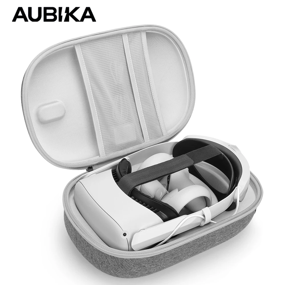 AUBIKA Portable Storage Bag for Meta Oculus Quest 2 Shockproof Storage Box for VR Headset Accessories Travel Carrying Case 
AUBIKA Portable Storage Bag for Meta Oculus Quest 2 Shockproof Storage Box for VR Headset Accessories Travel Carrying Case