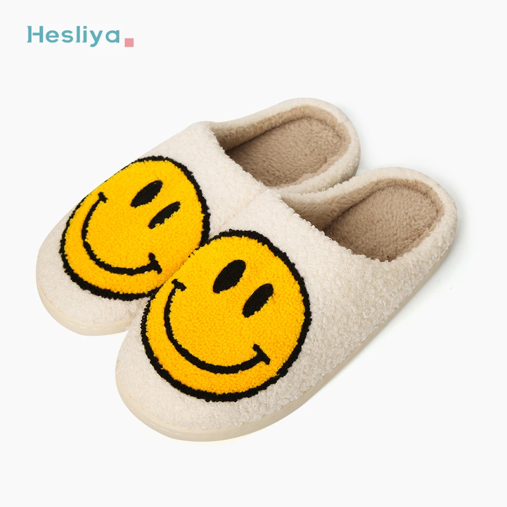 Smiley Face Slippers Winter Women Fluffy Slippers Plush Warm Soft-soled Cotton Shoes Indoor Home Non-slip Bedroom Flat Shoes
Smiley Face Slippers Winter Women Fluffy Slippers Plush Warm Soft-soled Cotton Shoes Indoor Home Non-slip Bedroom Flat Shoes