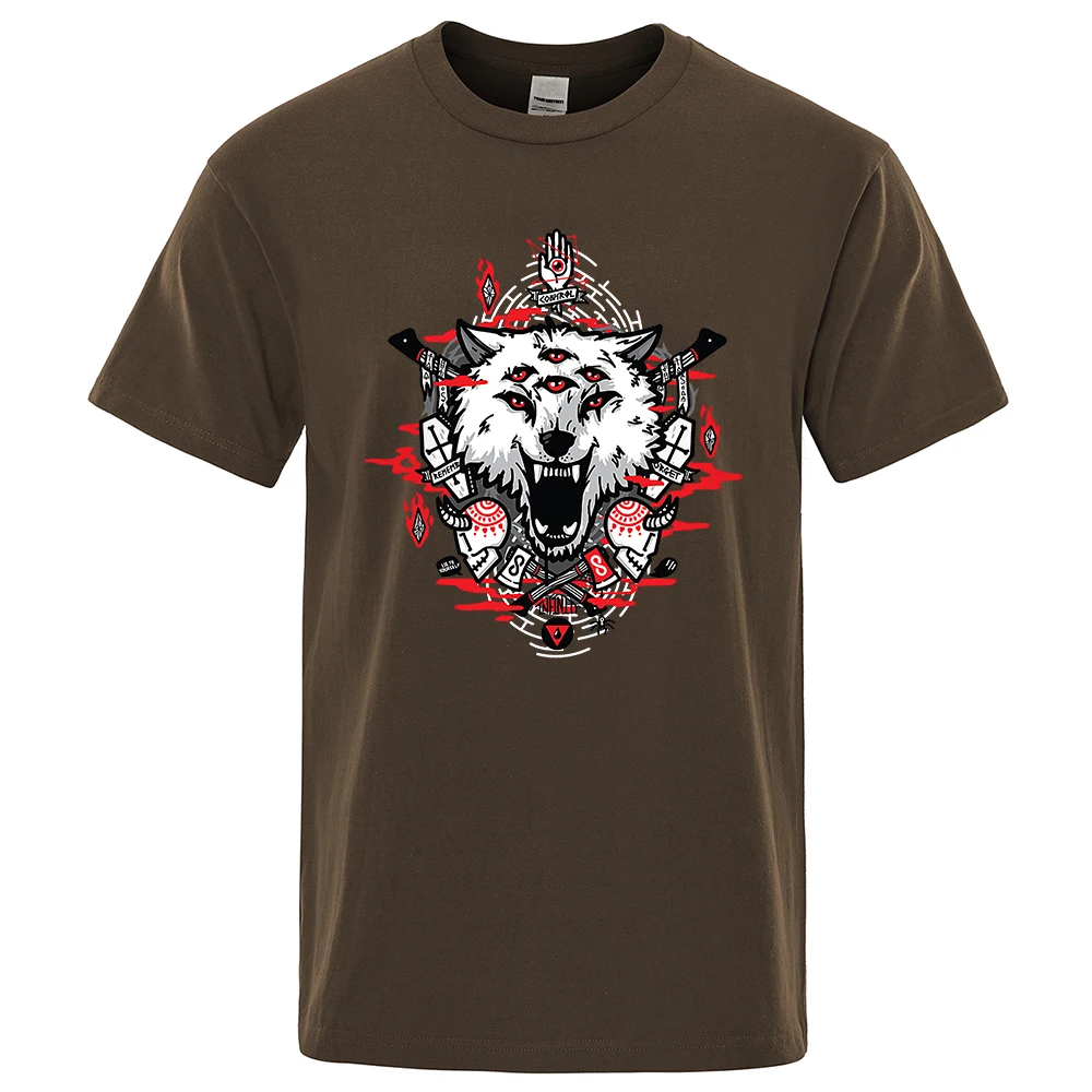 The Ever Present Multi-Eyed Wolf Funny Man Tops Hip Hop High Quality Tshirt Loose Tee Clothing Simplicity Sweat Male T-Shirts
The Ever Present Multi-Eyed Wolf Funny Man Tops Hip Hop High Quality Tshirt Loose Tee Clothing Simplicity Sweat Male T-Shirts
