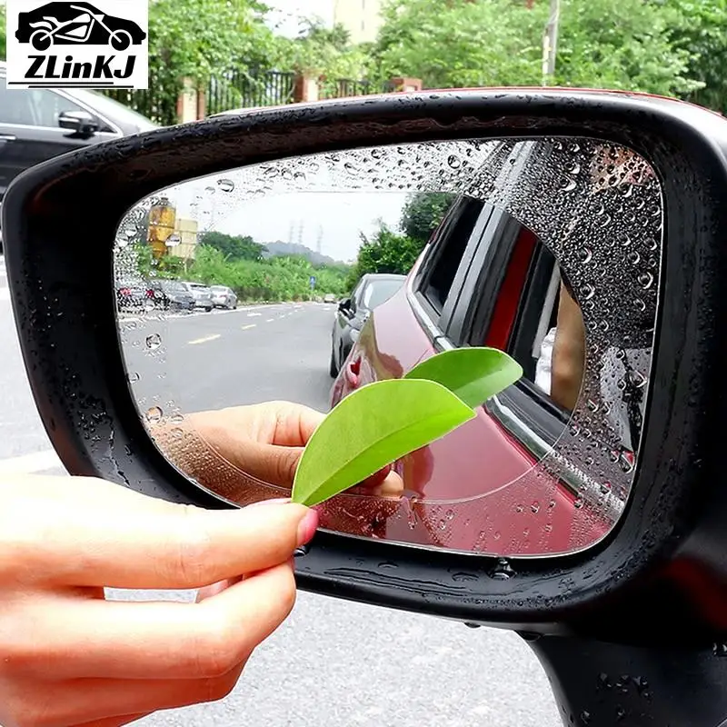 

2Pcs/Pair Car Anti Water Mist Film Anti Fog Coating Rainproof Rearview Mirror Window Waterproof Protective Film