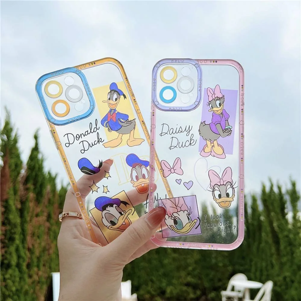 Disney Donald Duck Daisy Phone Cases For iPhone 14 13 12 11 Pro Max XR X XS MAX 8 7 Plus SE 2020 Transparent Anti-fall Cover
Disney Donald Duck Daisy Phone Cases For iPhone 14 13 12 11 Pro Max XR X XS MAX 8 7 Plus SE 2020 Transparent Anti-fall Cover