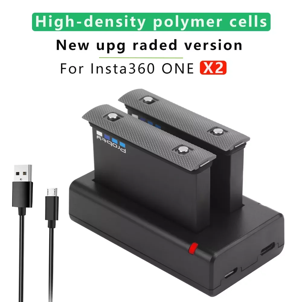2Pcs 1800mAh Battery for Insta360 ONE X2 rechargeable lithium battery Insta 360 X2 panoramic camera fast charger accessory
2Pcs 1800mAh Battery for Insta360 ONE X2 rechargeable lithium battery Insta 360 X2 panoramic camera fast charger accessory