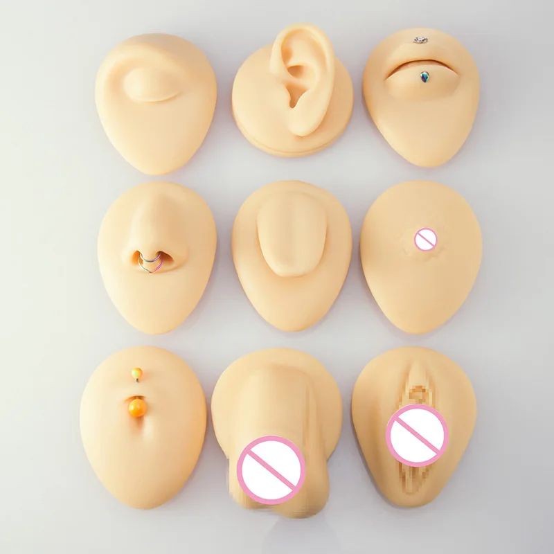 1PC Silicone Human Model Professional Practice for Ear Nose Lip Navel Body Piercing Jewelry Teaching Tools Display Soft Reusable
1PC Silicone Human Model Professional Practice for Ear Nose Lip Navel Body Piercing Jewelry Teaching Tools Display Soft Reusable