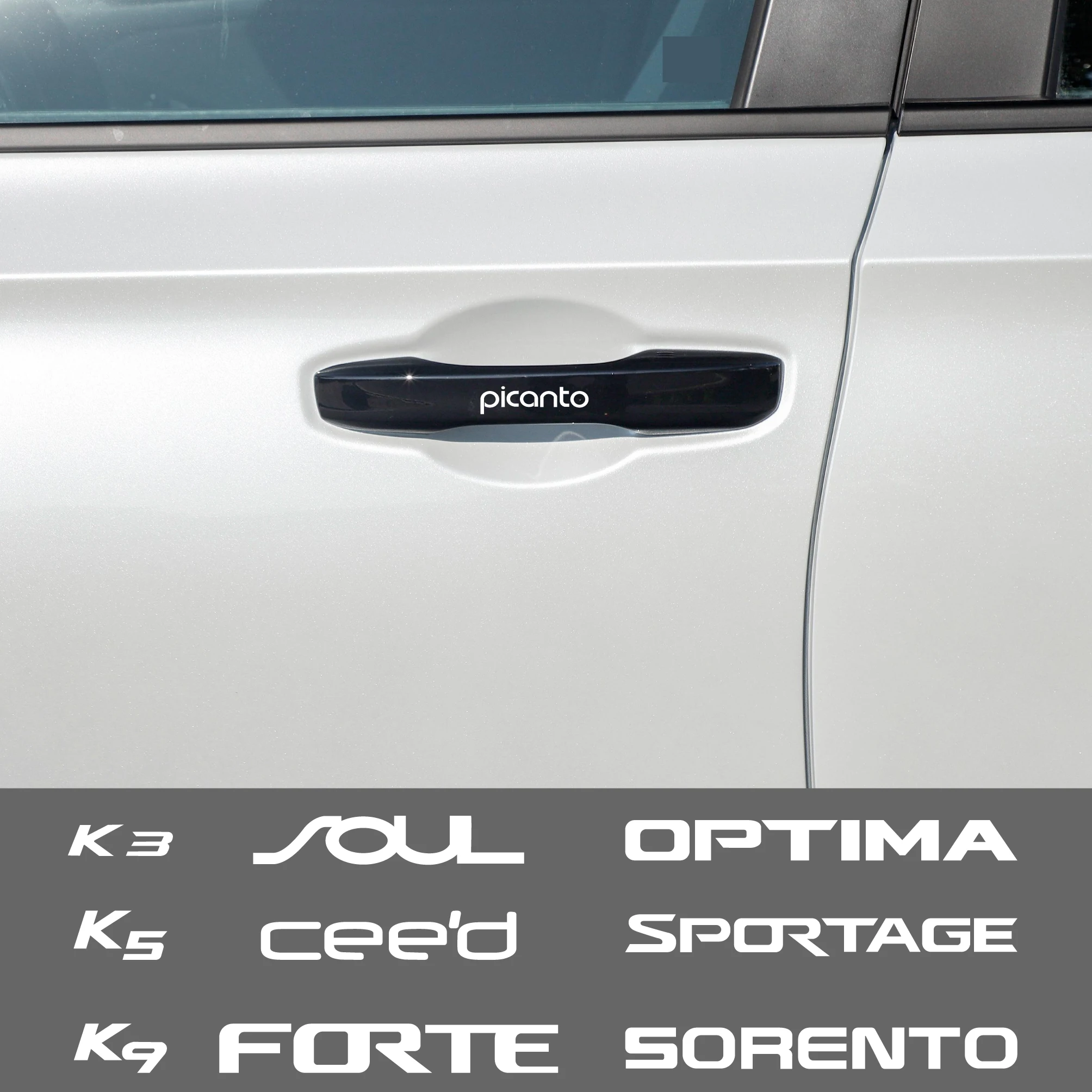 4 шт. автомобильные наклейки на дверные ручки для K5 K3 K9 Rio Ceed Picanto Sportage Optima Sportage Sorento Roul Forte, виниловые автомобильные наклейки из ПВХ
4 шт. автомобильные наклейки на дверные ручки для K5 K3 K9 Rio Ceed Picanto Sportage Optima Sportage Sorento Roul Forte, виниловые автомобильные наклейки из ПВХ