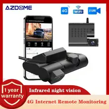 AZDOME C9 PRO 4G Car Camera With Live Stream 1080P Dual Cameras GPS Tracking Wifi Hotspot Multiple Alarms DVR Dash Cam Free APP
