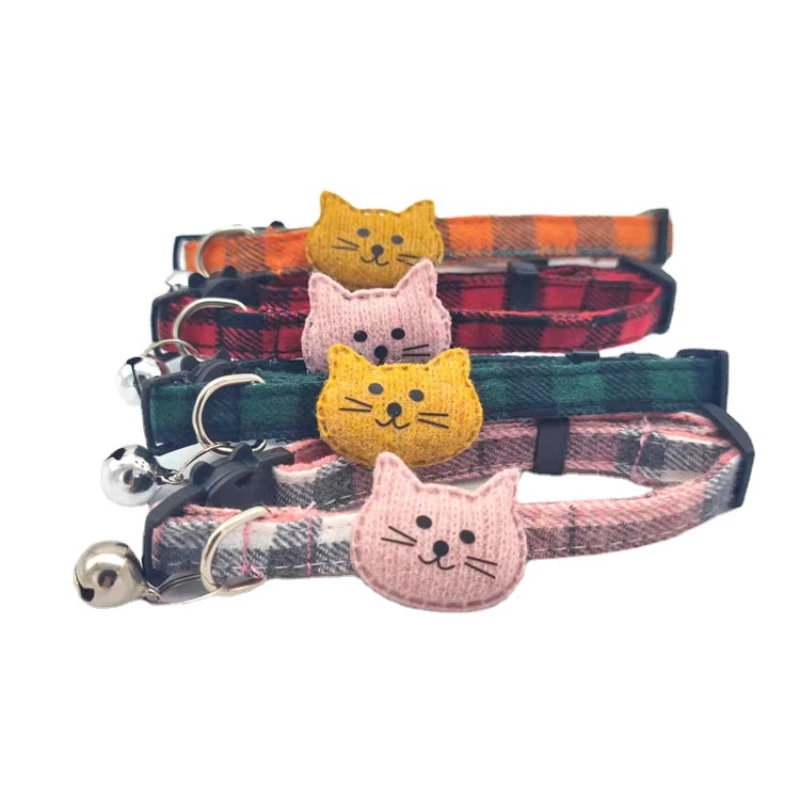 Kitten Plaid Collar Pet Collar with Bell Adjustable Cute Safety Buckle Necklace Pet Cat Cotton Collar Cats Products for Pets
Kitten Plaid Collar Pet Collar with Bell Adjustable Cute Safety Buckle Necklace Pet Cat Cotton Collar Cats Products for Pets