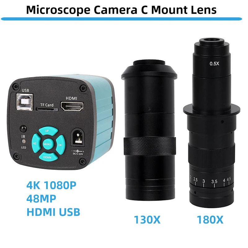 48MP/38MP/13MP HDMI USB VGA микроскоп видеокамера с 130X / 180X C объектив для монокулярного бинокулярного тринокулярного микроскопа
48MP/38MP/13MP HDMI USB VGA микроскоп видеокамера с 130X / 180X C объектив для монокулярного бинокулярного тринокулярного микроскопа