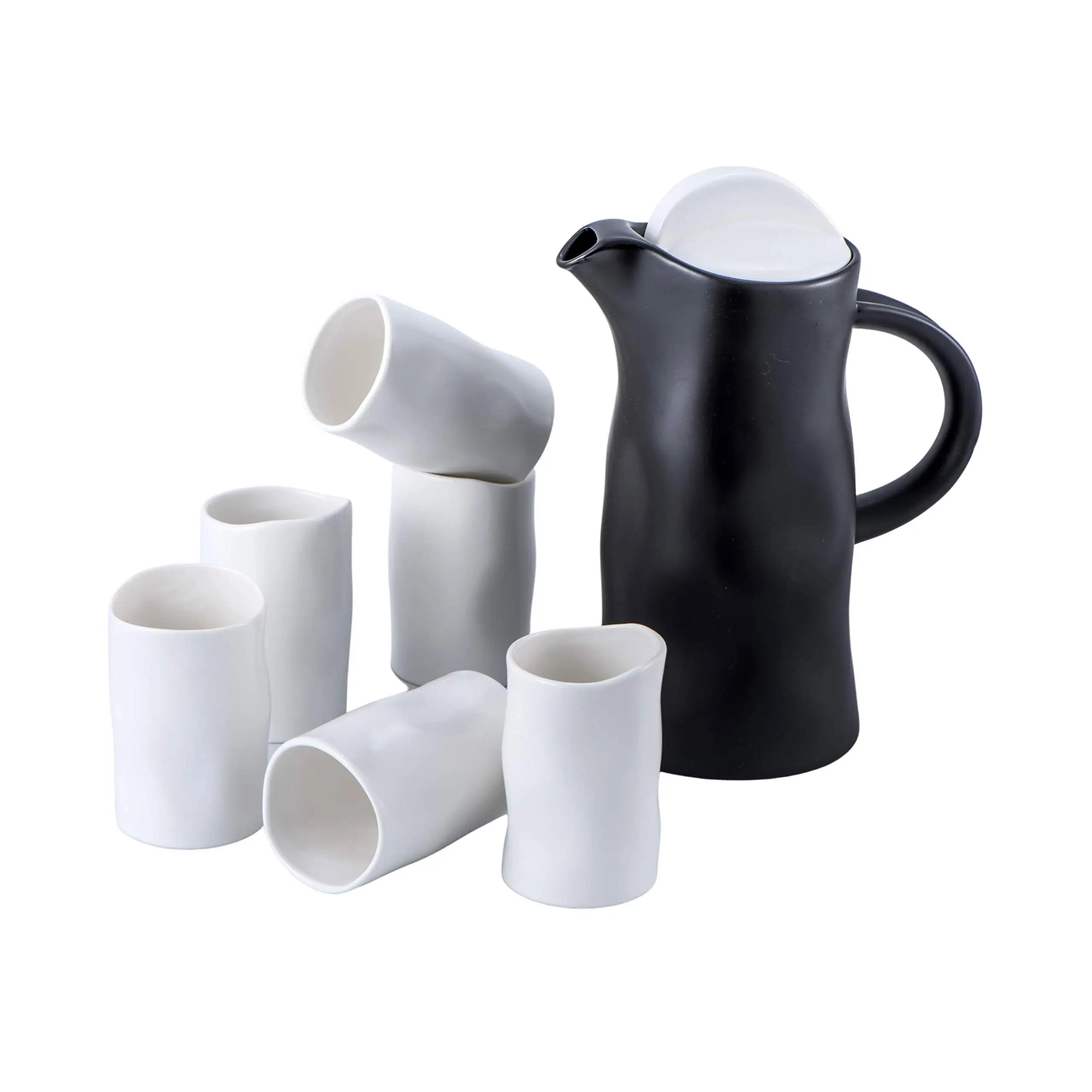 Porcelain Ultra Modern Tea Gift Set - Large 60oz. Pitcher With 6 Modern 8oz. Cups
Porcelain Ultra Modern Tea Gift Set - Large 60oz. Pitcher With 6 Modern 8oz. Cups