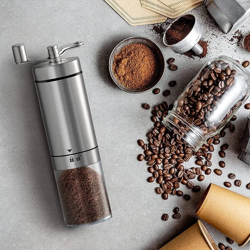 Stainless Steel Coffee Bean Grinder Adjustable Coarse Fine Powder Multifunction Hand Grinders Coffeeware Manual Coffee Grinders
Stainless Steel Coffee Bean Grinder Adjustable Coarse Fine Powder Multifunction Hand Grinders Coffeeware Manual Coffee Grinders