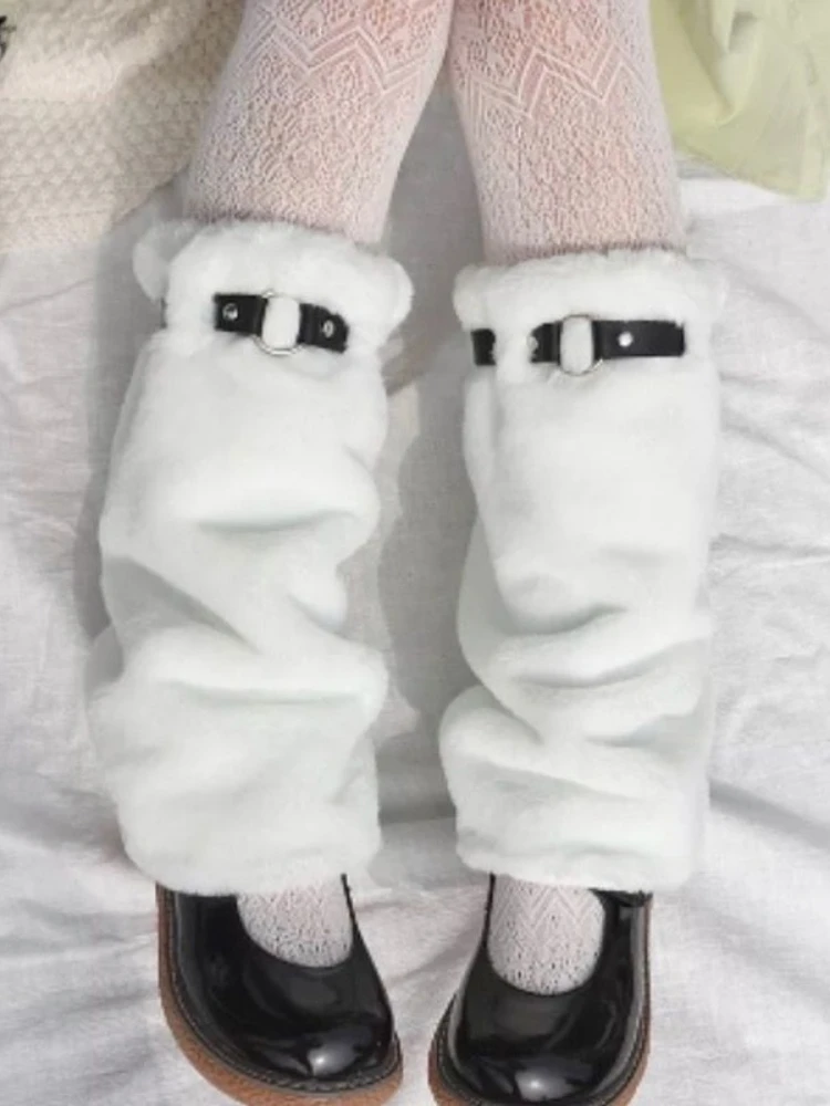 Harajuku Black White Leopard Lovely Women Leg Warmer New Winter Lady Soft Mid-calf Thick Villus Lolita Sock Adjustable Pu Strap
Harajuku Black White Leopard Lovely Women Leg Warmer New Winter Lady Soft Mid-calf Thick Villus Lolita Sock Adjustable Pu Strap