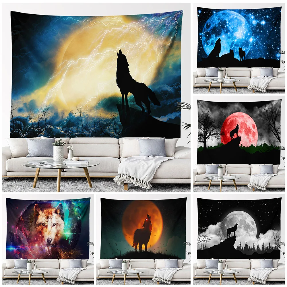 Animal Wolf Tapestry Wall Hanging Hippie Room Decor Boho Mandala Witchcraft Animal Landscape Tapestry Aesthetic Home Deocration
Animal Wolf Tapestry Wall Hanging Hippie Room Decor Boho Mandala Witchcraft Animal Landscape Tapestry Aesthetic Home Deocration