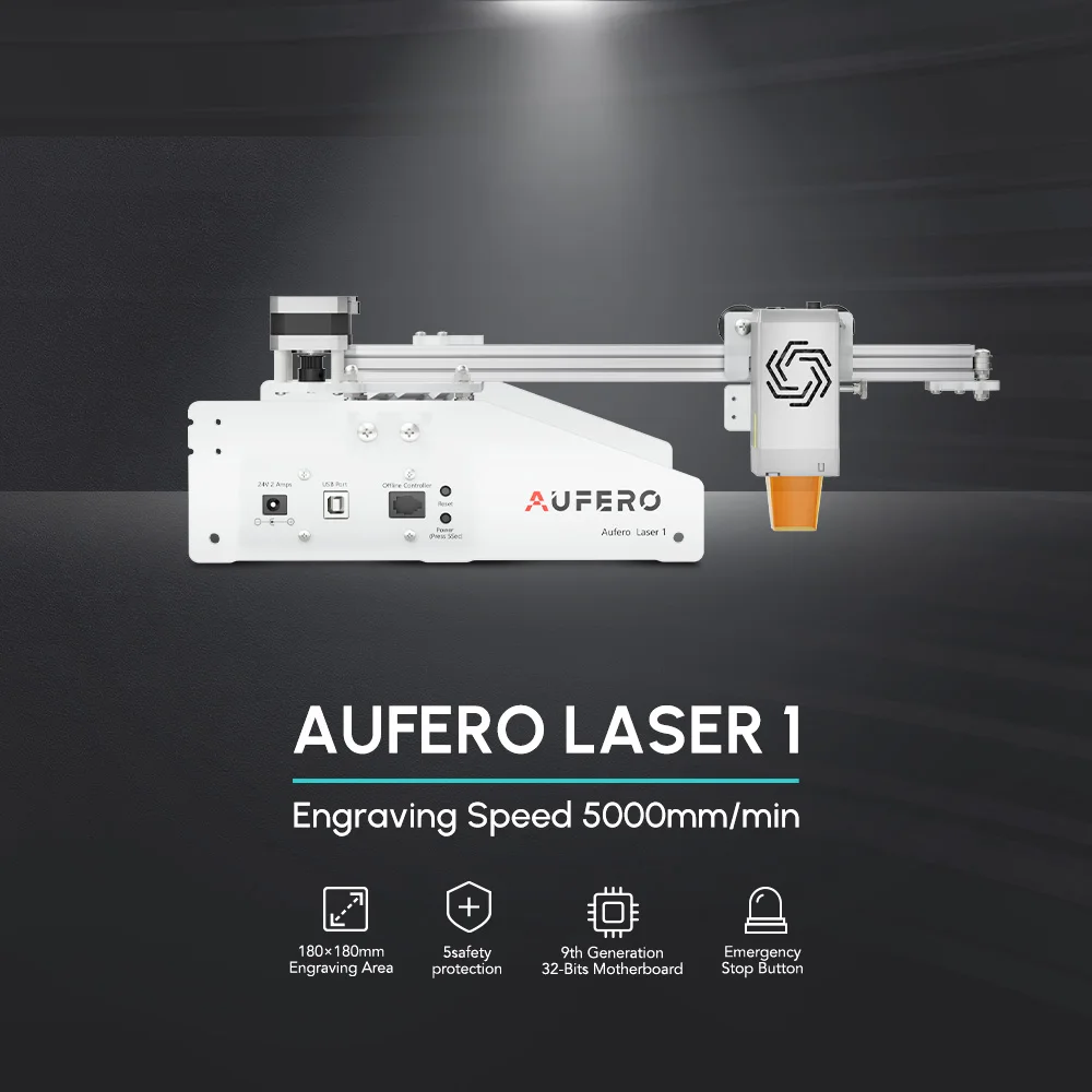 Aufero Portable Laser Engraver Cutter Machine 10W 5000MM/MIN Wood Cutting Printer Tool Plug Play Printing Metal Leather Acrylic
Aufero Portable Laser Engraver Cutter Machine 10W 5000MM/MIN Wood Cutting Printer Tool Plug Play Printing Metal Leather Acrylic
