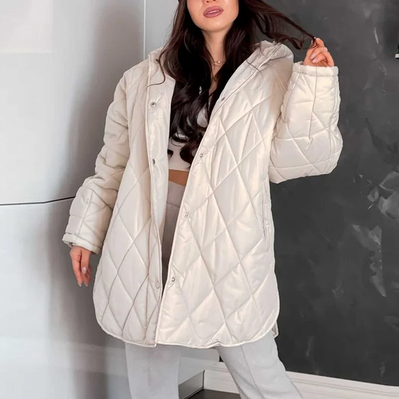 2021 Winter Oversize Vintage Plaid Hooded Parka Coat Women Casual Pockets Cotton Jacket Outwear Loose Long Overcoats Female
2021 Winter Oversize Vintage Plaid Hooded Parka Coat Women Casual Pockets Cotton Jacket Outwear Loose Long Overcoats Female