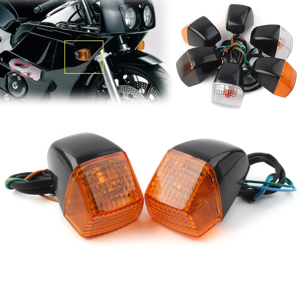 

1Pair Motorbike Turn Signal Light Lamp Front/Rear Indicator Lights For HONDA CBR250RR MC22 / CBR400RR NSR250SE VFR400 RVF400