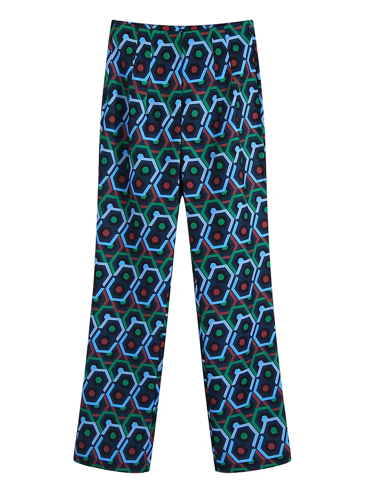 xikom 2022 Women Fashion Color Matching Geometric Print Slim Flare Pants Female Chic Zipper Fly Casual Long Trousers
xikom 2022 Women Fashion Color Matching Geometric Print Slim Flare Pants Female Chic Zipper Fly Casual Long Trousers