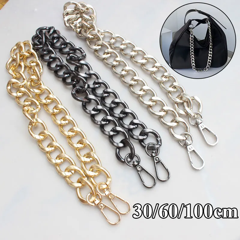 30/60/100cm Metal Bags Chain Gold Chain Belt For Women Shoulder Strap For Bags Chain Strap Crossbody Chain Bag Accessories
30/60/100cm Metal Bags Chain Gold Chain Belt For Women Shoulder Strap For Bags Chain Strap Crossbody Chain Bag Accessories