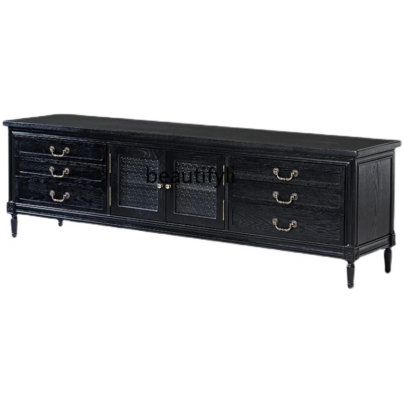 HJ TV Cabinet Retro Style Simple Nordic American Style Complete Storage Cabinet Oak Cabinet
HJ TV Cabinet Retro Style Simple Nordic American Style Complete Storage Cabinet Oak Cabinet