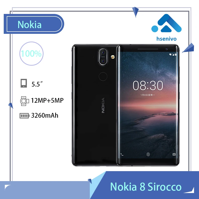 Nokia 8 Sirocco Восстановленный Оригинальный разблокированный 8 S 5,5 дюймов Android 128 ГБ 6 ГБ ОЗУ 12 Мп Wi-Fi отпечаток пальца Быстрая зарядка
Nokia 8 Sirocco Восстановленный Оригинальный разблокированный 8 S 5,5 дюймов Android 128 ГБ 6 ГБ ОЗУ 12 Мп Wi-Fi отпечаток пальца Быстрая зарядка