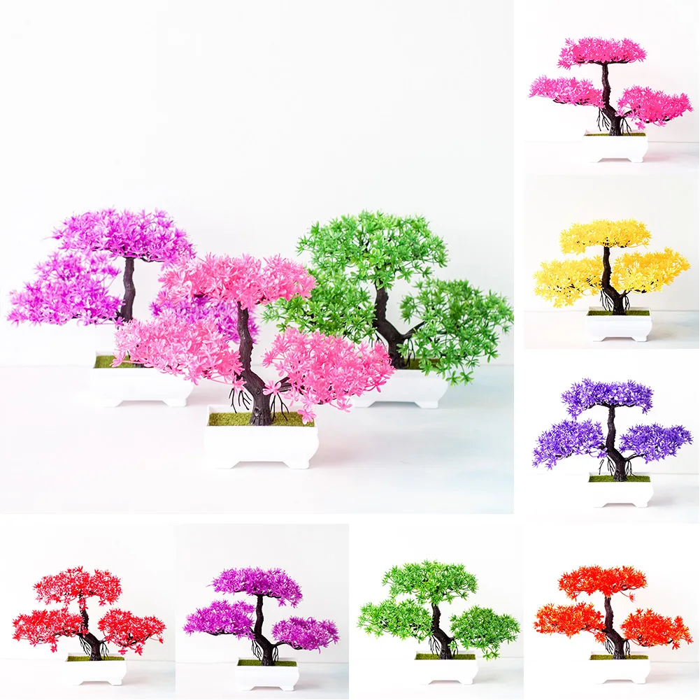 1pcs Artificial Plants Plastic Bright Color Bonsai Simulation Pine Tree Fake Flower For Office Home Cabinets Decoration
1pcs Artificial Plants Plastic Bright Color Bonsai Simulation Pine Tree Fake Flower For Office Home Cabinets Decoration