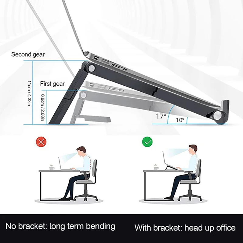 1pc High Quality Folding Laptop Stand Adjustable Laptop Cooling Bracket Folding Notebook Stand
1pc High Quality Folding Laptop Stand Adjustable Laptop Cooling Bracket Folding Notebook Stand