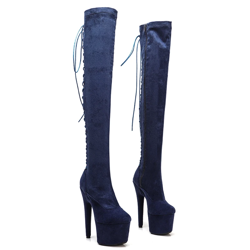 Leecabe 17CM/7inches sexy boot For Women Chunky Platform High Boots Party Shoes thigh high boots 5B 
Leecabe 17CM/7inches sexy boot For Women Chunky Platform High Boots Party Shoes thigh high boots 5B