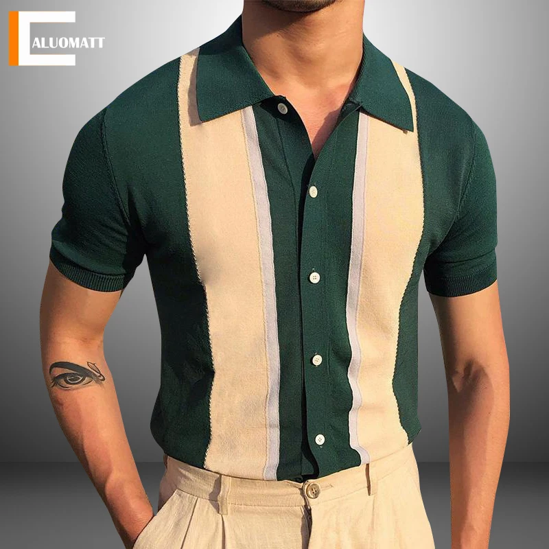 Man Polo Shirt Mens Casual Business Stripe 2022 New Summer Polo T-shirt Men Short Sleeve High Quantity Slim Polo Mens Clothing
Man Polo Shirt Mens Casual Business Stripe 2022 New Summer Polo T-shirt Men Short Sleeve High Quantity Slim Polo Mens Clothing