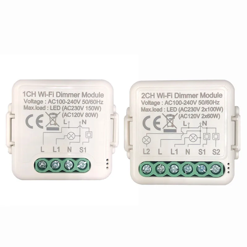 Wifi 1/2 Way Switch Timing Function Modified Traditional Switch Voice Control Concealed Led Dimmer Switch Smart Life Tuya
Wifi 1/2 Way Switch Timing Function Modified Traditional Switch Voice Control Concealed Led Dimmer Switch Smart Life Tuya