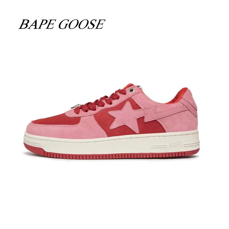 

Bagoose patent leather men's shoes in summer low-profile street color-contrasting couples sports and leisure skateboarding shoes