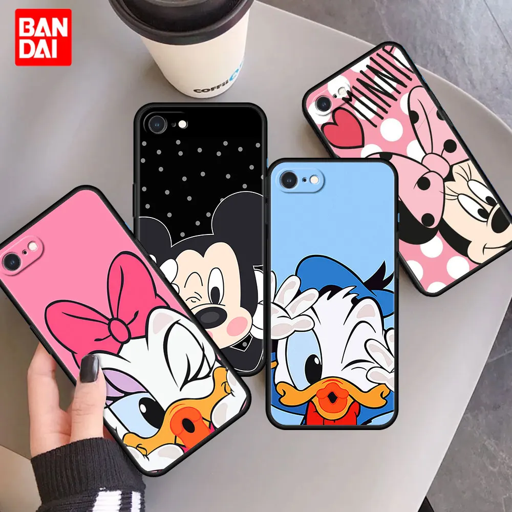 

Cover Case for Apple iPhone 8 7 6 6s Plus X XS Max XR SE 2020 7Plus 8Plus Xsmax Cell Soft Phone Mickey Minnie Donald Daisy Duck
