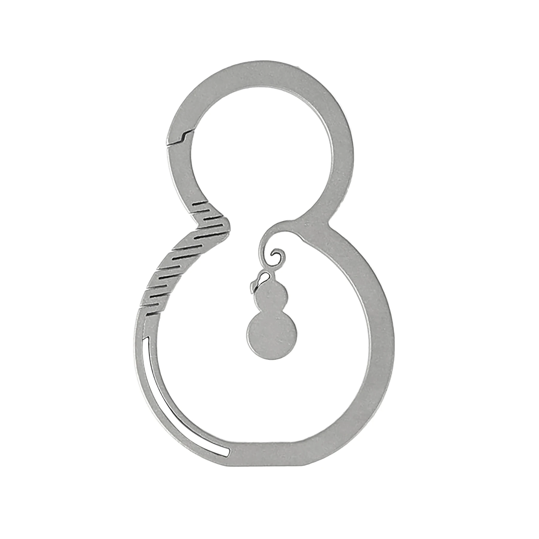Unique 8 B figure Gray Solid titanium oval snap self Lock Carabiner Key ring Keychain lanyard FOB EDC housewarming gift DIY
Unique 8 B figure Gray Solid titanium oval snap self Lock Carabiner Key ring Keychain lanyard FOB EDC housewarming gift DIY