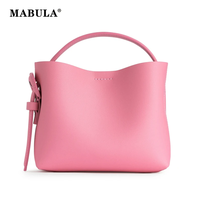 MABULA Women Small Bucket Tote Handbags High Qaulity Genuine Leather Shoulder Bags Luxury Design Female Crossbody Bag Phone Bag
MABULA Women Small Bucket Tote Handbags High Qaulity Genuine Leather Shoulder Bags Luxury Design Female Crossbody Bag Phone Bag