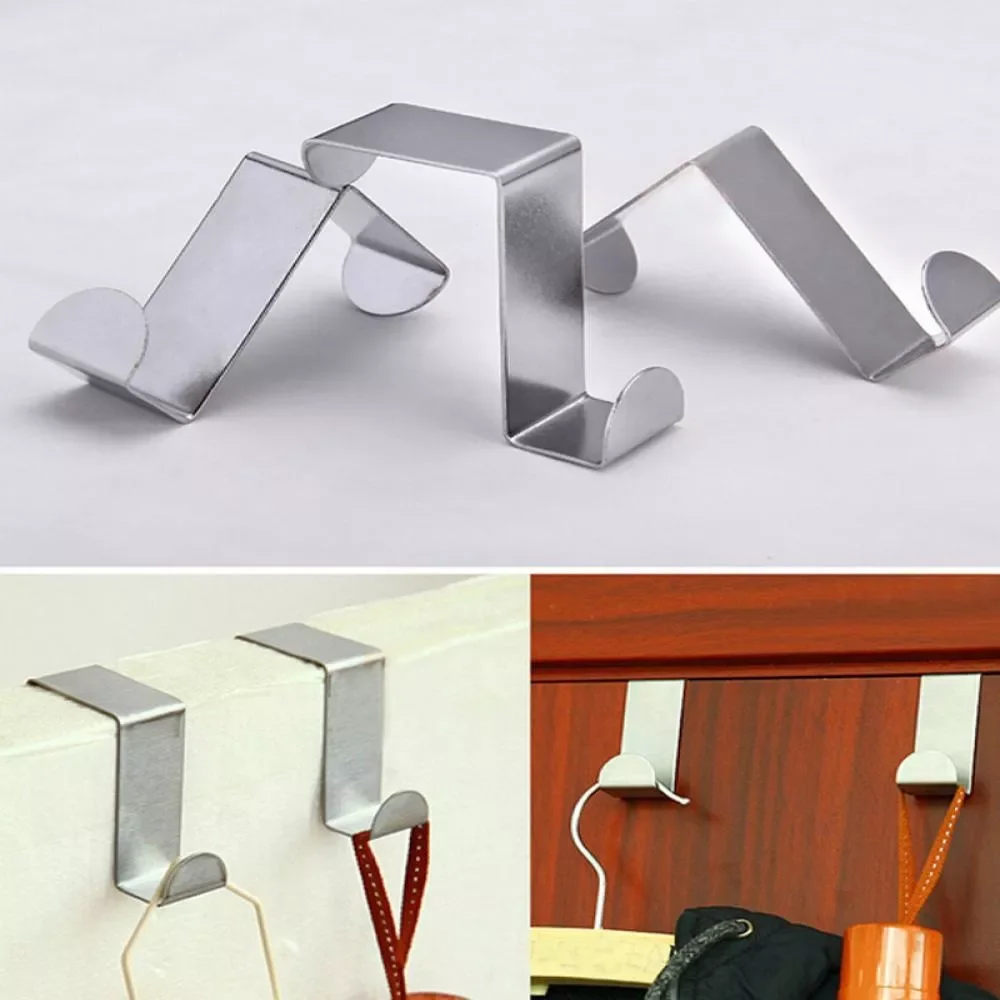 4/2Pcs door hanger hook Stainless steel Kitchen Cabinet Draw Over Door Hook Clothes bedroom bathroom Hanger Holder Multi hook
4/2Pcs door hanger hook Stainless steel Kitchen Cabinet Draw Over Door Hook Clothes bedroom bathroom Hanger Holder Multi hook