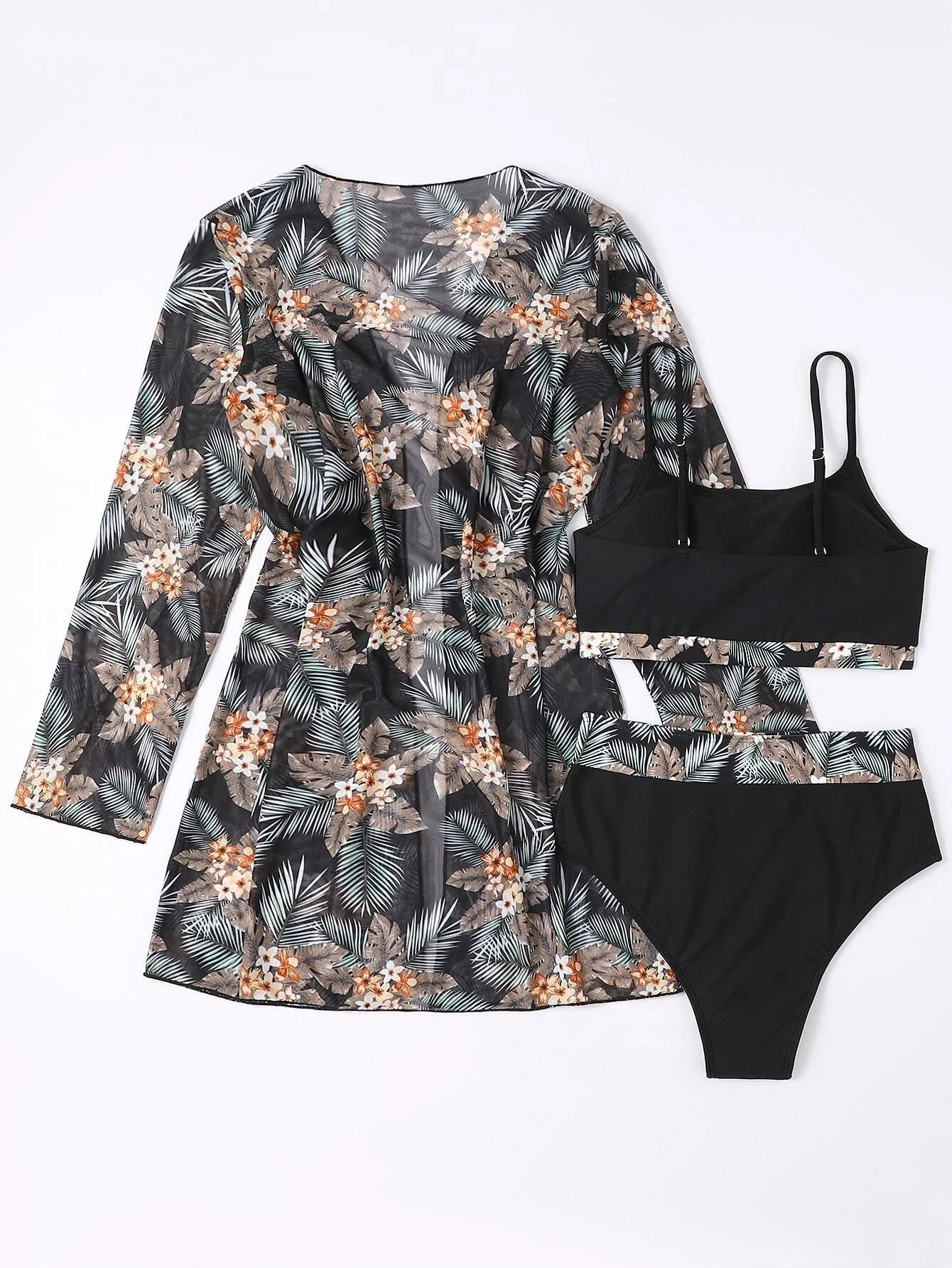 2023 Swimsuits 3 Pieces Suit Bikini Printed High Waisted Long Sleeved Sunscreen Blouse + Push Up Swimwear Bathing Suit Women
2023 Swimsuits 3 Pieces Suit Bikini Printed High Waisted Long Sleeved Sunscreen Blouse + Push Up Swimwear Bathing Suit Women