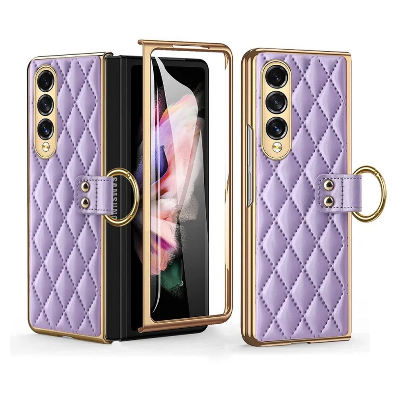 Leather Ring Stand Phone Case For Samsung Galaxy Z Fold5 Fold4 Fold3 5G Shockproof Ring Holder All Inclusive Screen Full Cover
Leather Ring Stand Phone Case For Samsung Galaxy Z Fold5 Fold4 Fold3 5G Shockproof Ring Holder All Inclusive Screen Full Cover