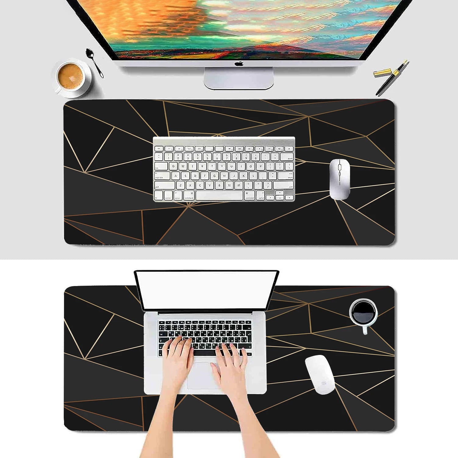 Игровой коврик для мыши, большой Настольный коврик для геймеров, большой коврик для клавиатуры Xll, аксессуары для компьютерного стола, Xl Ped Mauspad 40x90 см