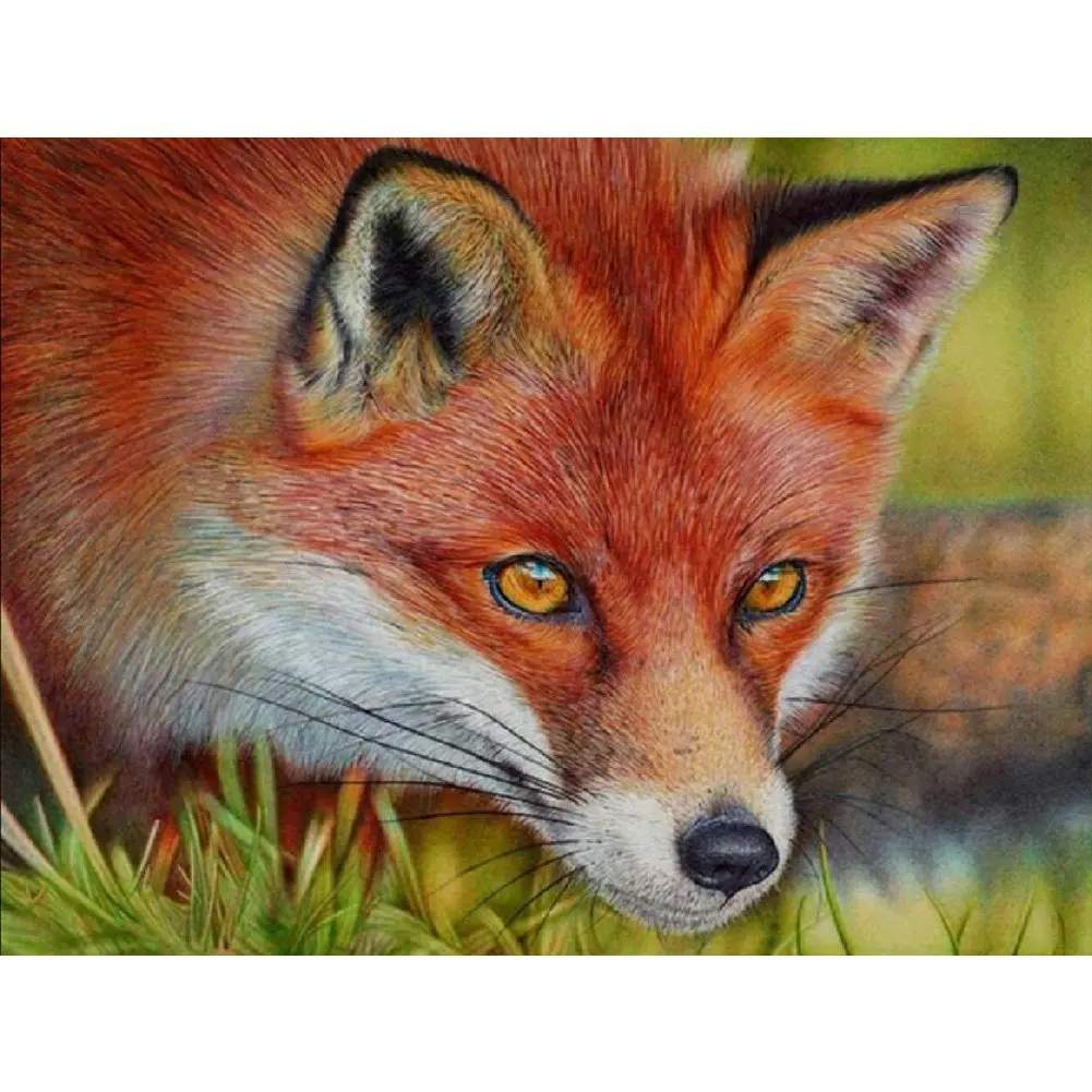 

MOONCRESIN Diy Diamond Painting Animals Fox Red 5D Full Square Round Drill Mosaic Embroidery Cross Stitch Home Decor Needlework